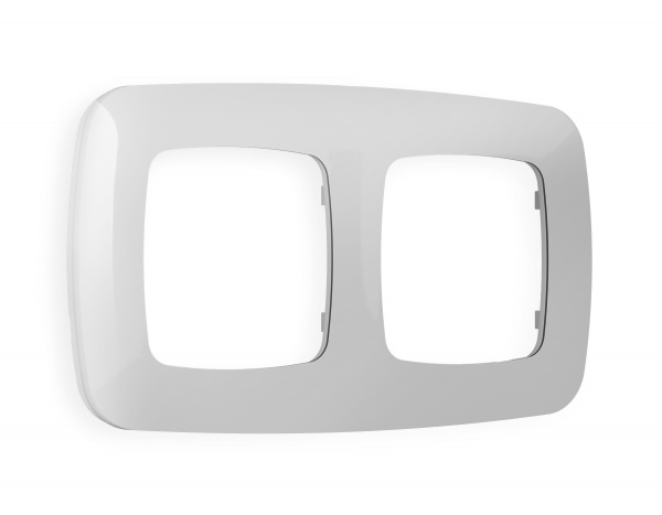 Рамка OMEGA Ecta (Серебро глянец) 2-ая OF140402