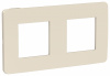 SE Unica Studio Бежевая/Бежевая Рамка 2-ная