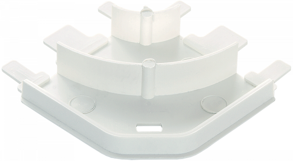 SPL Угол плоский переменный для мини-плинтусов 60x16 белый (030293 - SPL - 060005S)