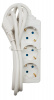 Simon Brico Белый Удлинитель на 3 розетки Schuko, кабель 2м