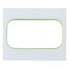 EKF PROxima Стокгольм Белый Линия зеленая Рамка для розетки 2-ой