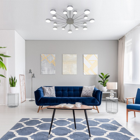 Потолочный светильник с пультом 90242/16 хром Eurosvet Nitrino