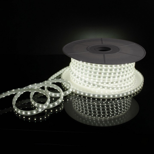 Светодиодная лента Лента светодиодная 220V 8W 60Led 2835 IP65 холодный белый, 50 м Elektrostandard LS014 220V a053638 Светодиодная лента Лента светодиодная 220V 8W 60Led 2835 IP65 холодный белый, 50 м Elektrostandard LS014 220V a053638