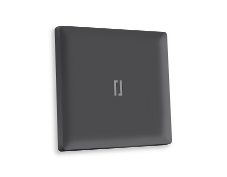 Лицевая панель ALFA (Графит Мягкое касание) для 1-клавишных выключателей с подсветкой QUANT AP9020