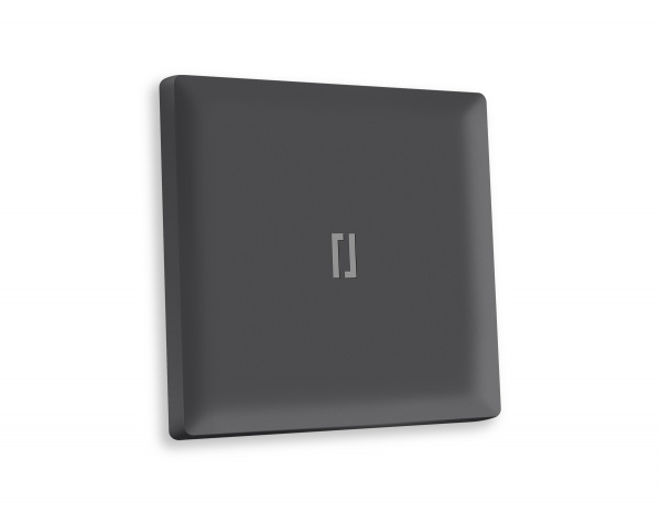Лицевая панель ALFA (Графит Мягкое касание) для 1-клавишных выключателей с подсветкой QUANT AP9020