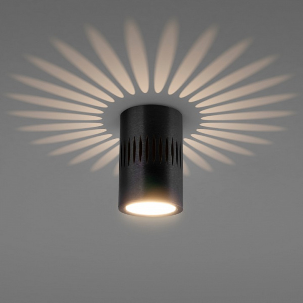 Накладной светодиодный светильник с подсветкой черный DLS026 Elektrostandard DLS025 & DLS026 a052837 Накладной светодиодный светильник с подсветкой черный DLS026 Elektrostandard DLS025 & DLS026 a052837