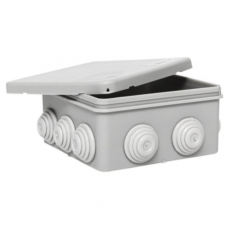 EKF PROxima Коробка распределительная КМР-030-014 с крышкой (100х100х50), 10 мембр. вводов IP55