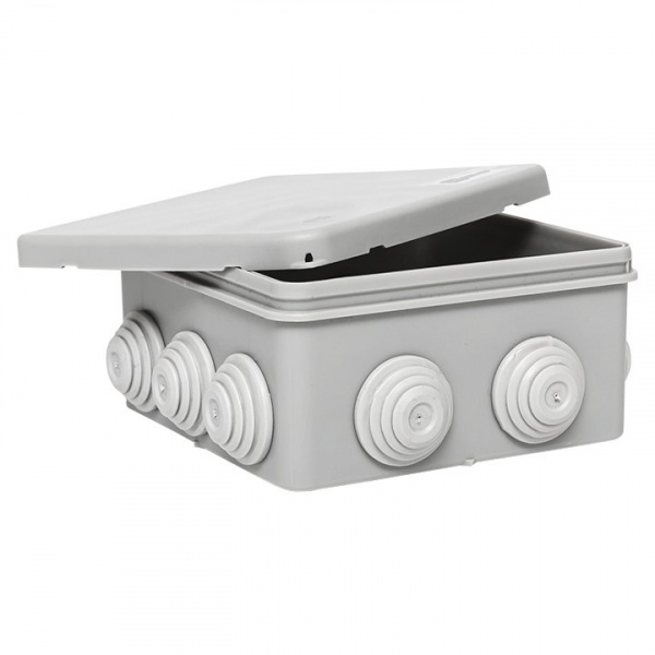 EKF PROxima Коробка распределительная КМР-030-014 с крышкой (100х100х50), 10 мембр. вводов IP55