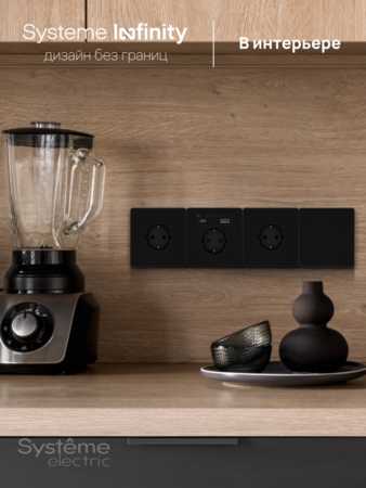 Systeme Electric Systeme Infinity Полярная ночь Заглушка