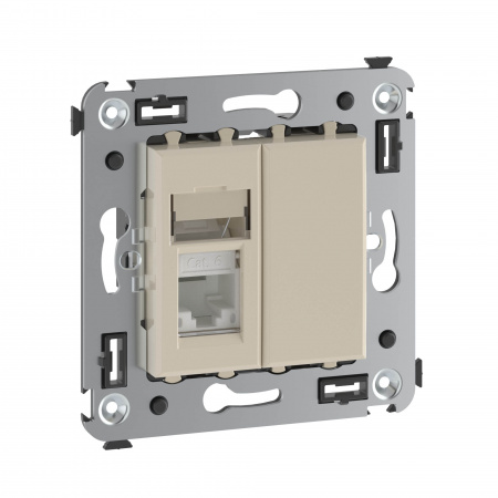 DKC Avanti Ванильная дымка Компьютерная розетка RJ-45 один  категория  6