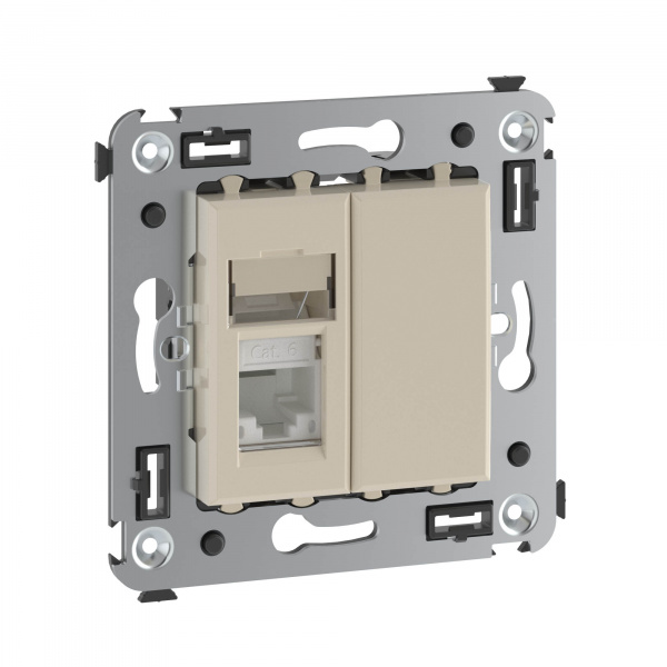 DKC Avanti Ванильная дымка Компьютерная розетка RJ-45 один  категория  6