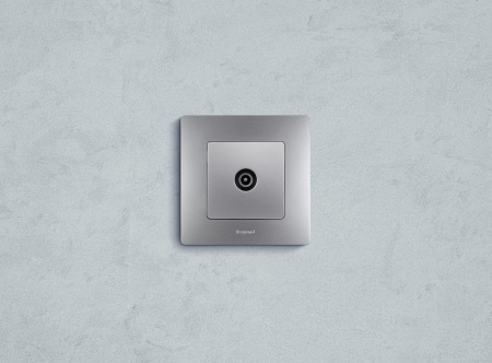 Legrand Etika Алюминий Розетка TV проходная, 15дБ