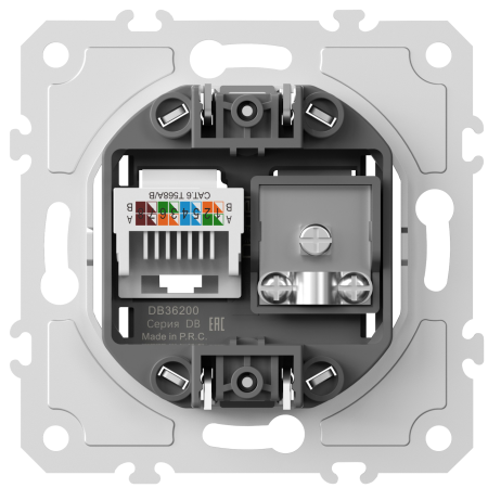 Donel Механизм розетки RJ45/TV cat.6, ClassE-8/0-2400 МГц, серия DB, DB36200
