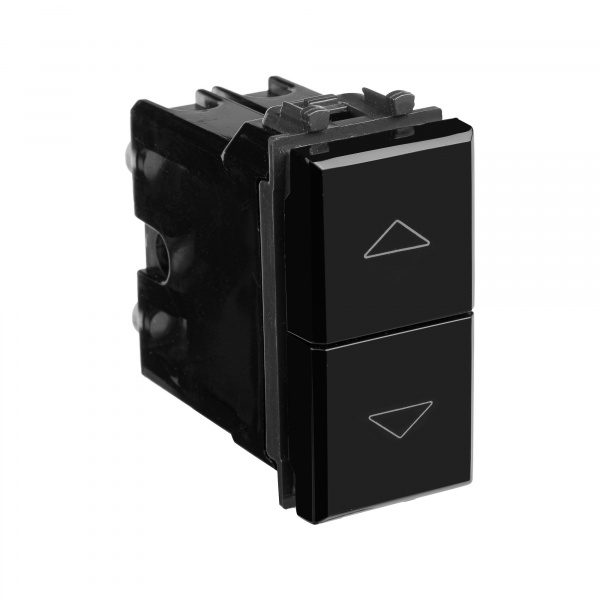 DKC Avanti Черный квадрат Механизм управления рольставней 1 модуль