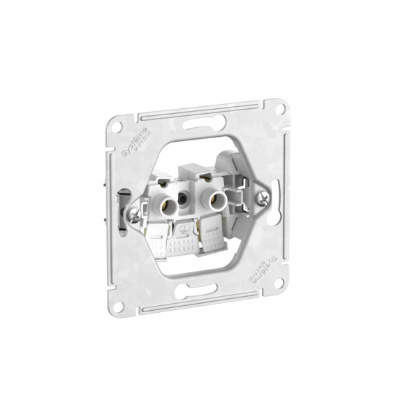 Systeme Electric AtlasDesign Белый Розетка без заземления без шторок, 16А, мех., быстрозажим. клем.