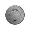Donel Лючок Surface 2 мод. (1 мод. 45х45 мм.), круглый, круглая крышка, оцинкованная сталь, IP44, (с уст. набором), DFB2ZRNFA