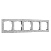 Рамка из поликарбоната на 5 постов Hammer серебряный W0052406