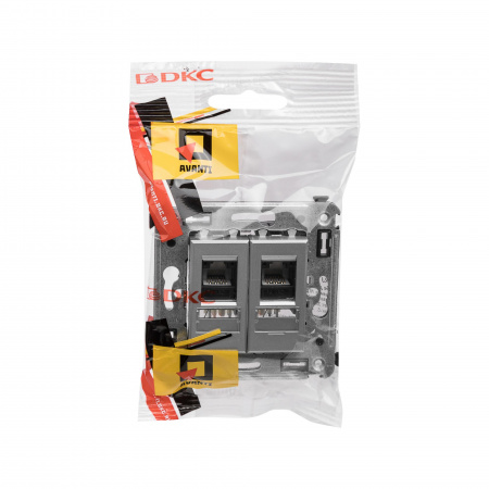 DKC Avanti Закаленная сталь Компьютерная розетка RJ-45 двойная  категория 5e