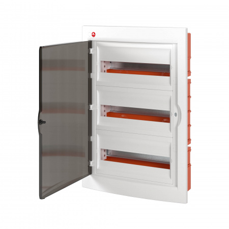 DKC Щиток встраиваемый с дверцей 54 мод.,IP41, белый, с клеммным блоком 63А