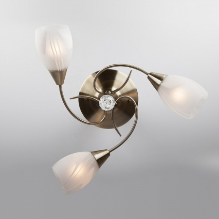 Люстра с плафонами 30100/3 античная бронза Eurosvet Virginia