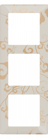 Legrand Valena LIFE Ампир бежевый Рамка 3-ая