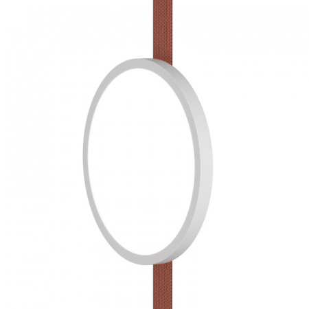 DK5566-WH+BK Cветильник для трека-ремня Belty, серия Flow, со светодиодом, D168*H29.5мм, 48V DC, 10W, RA90, 120°, 4000K, IP20, белый с черным, алюминий