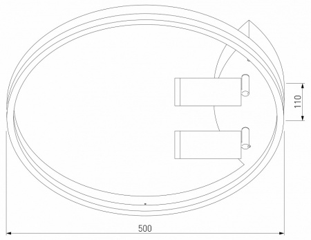 Умный потолочный светильник 90247/3 черный / золото Eurosvet Luminari