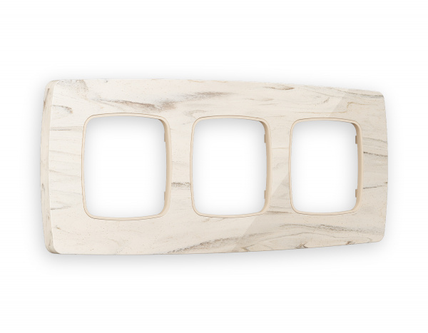 Рамка OMEGA Opera (Серо-бежевый мрамор) 3-ая OF940603