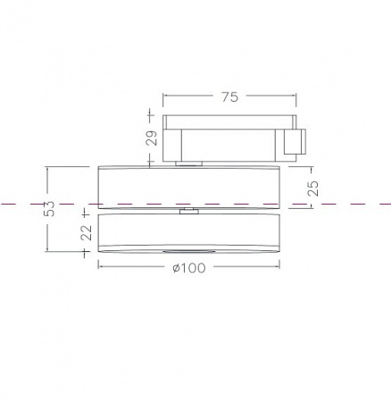 Трековый светильник TR006-1-12W3K-W4K Maytoni Magic