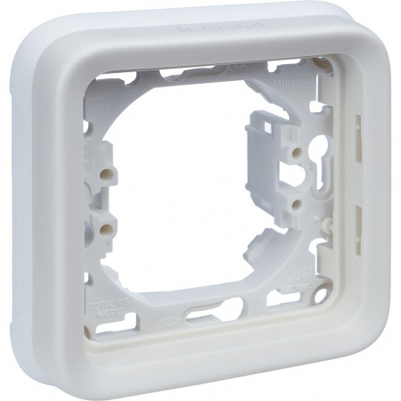 Legrand Plexo Белый Рамка 1-ая с суппортом, для внутреннего монтажа IP55
