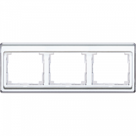 JUNG SL 500 Белая Рамка 3-ая горизонтальная