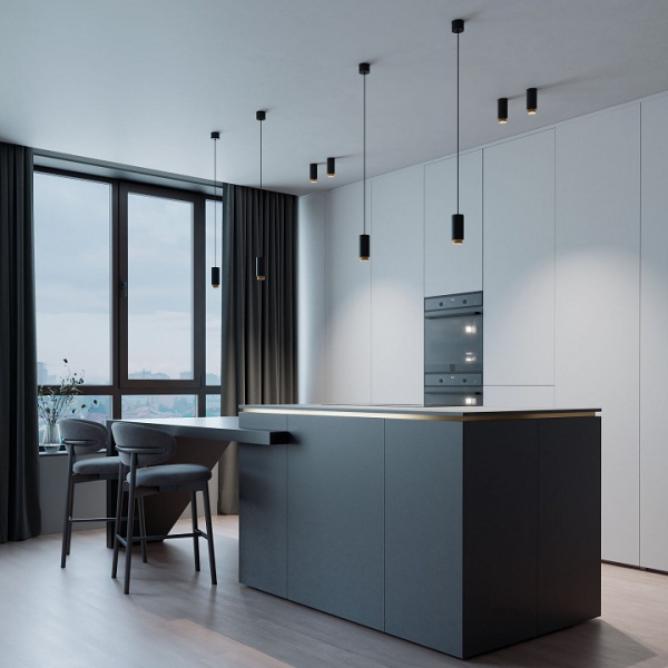 Подвесной светильник Nubis GU10 чёрный/золото 50122/1 Elektrostandard Nubis a064791