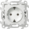 Simon 24 Белая Розетка 2К+3 без защитных шторок Push&Go