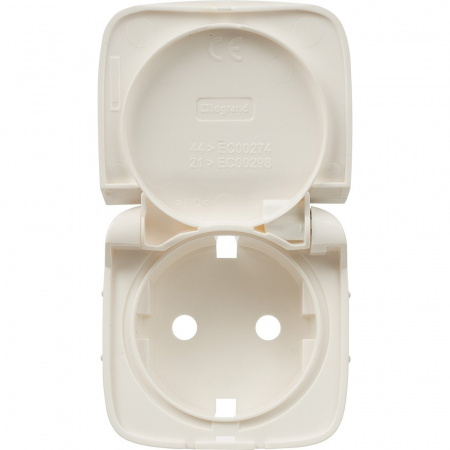 Legrand Valena ALLURE Бел Накладка розетки с/з с крышкой