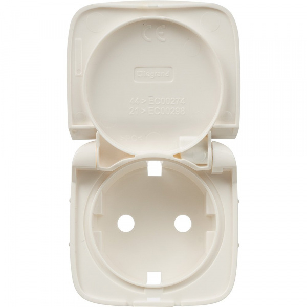 Legrand Valena ALLURE Бел Накладка розетки с/з с крышкой