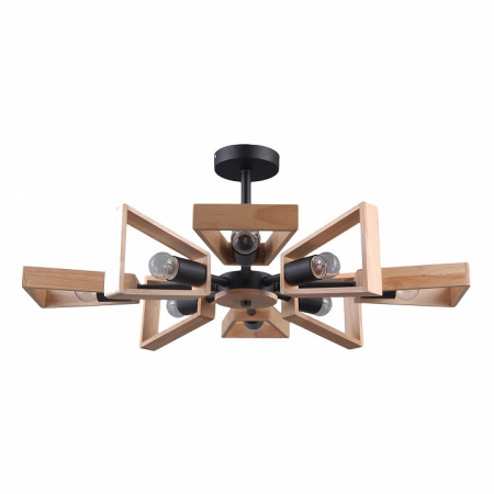 Потолочная люстра в стиле лофт 70056/8 черный Eurosvet Klark Потолочная люстра в стиле лофт 70056/8 черный Eurosvet Klark