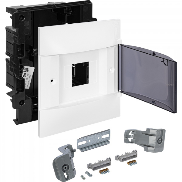 Legrand Practibox S Пластиковый щиток Встраиваемый 1X4 Дымчатая дверь