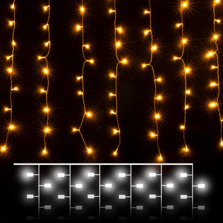 Гирлянда 'Занавес' теплый белый 1,5*1м IP20 200-001 теплый белый Eurosvet 200-001