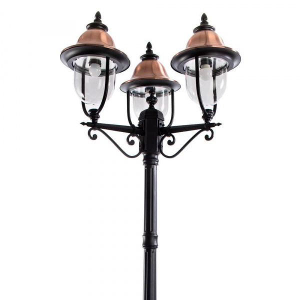 Садово-парковый светильник Arte Lamp Barcelona A1486PA-3BK