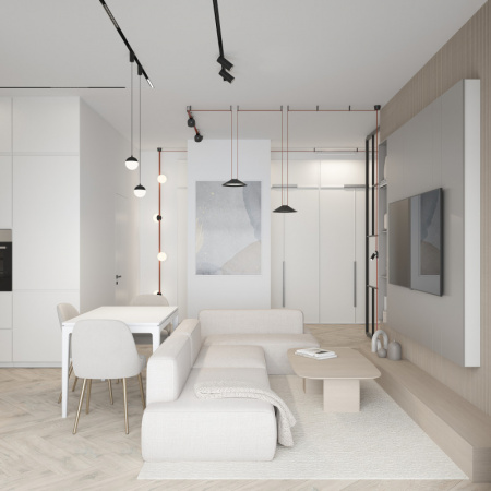 DK5547-BK Поворотный светильник для трека-ремня Belty, серия Spot, со светодиодом, D35*L126.5мм, 48V DC, 7W, RA90, 30°, 3000K, IP20, черный, алюминий