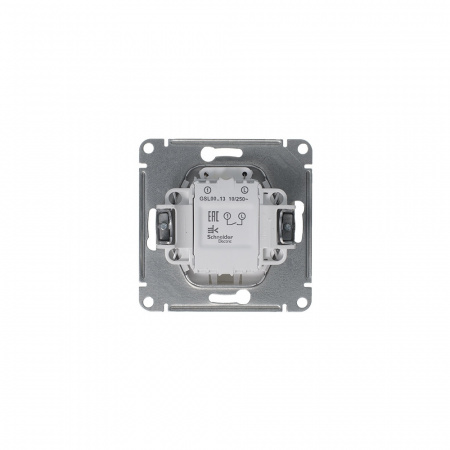 SE Glossa Платина Выключатель 1-клавишный с подсветкой, сх.1а, 10AX