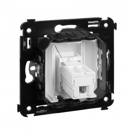 DKC Avanti Белое облако Розетка телефонная одинарная