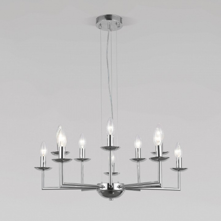 Подвесная люстра в классическом стиле 60150/10 хром Eurosvet Cariso