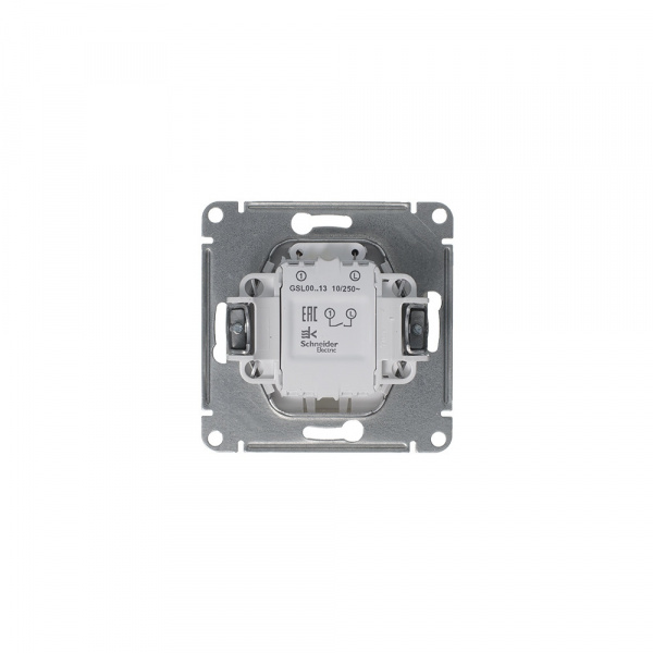 SE Glossa Платина Выключатель 1-клавишный с подсветкой, сх.1а, 10AX