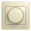 SE Glossa Беж Светорегулятор (диммер) поворотный, 300Вт (в сборе с рамкой)