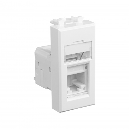 DKC Avanti Белое облако Компьютерная розетка RJ-45 категория 6 1модуль