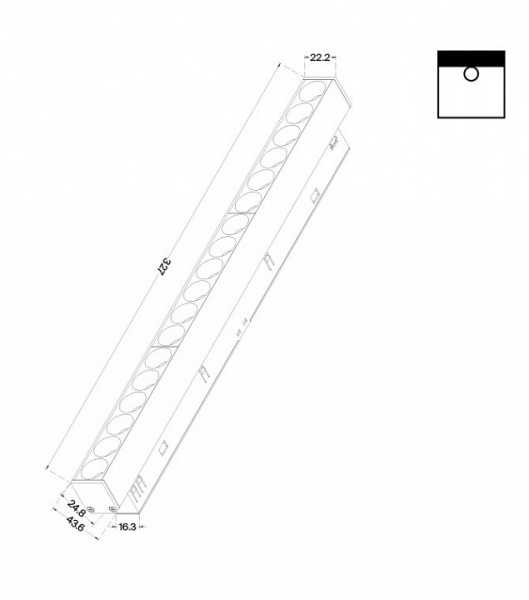 Трековый светильник TR031-2-18W4K-B Maytoni Points