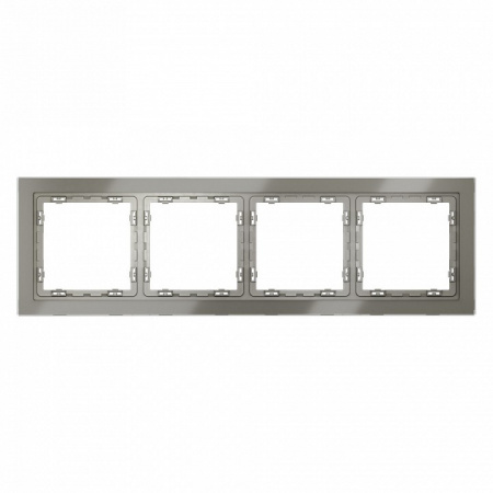 Рамка стеклянная VOLTUM S70 на 4 поста, (шелк, стекло) Рамка стеклянная VOLTUM S70 на 4 поста, (шелк, стекло)