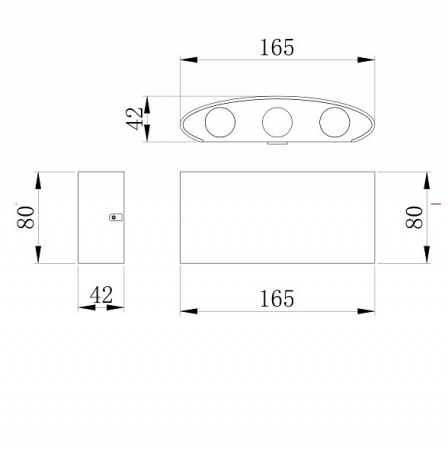 Настенный светильник (бра) O417WL-L6B3K Maytoni Strato