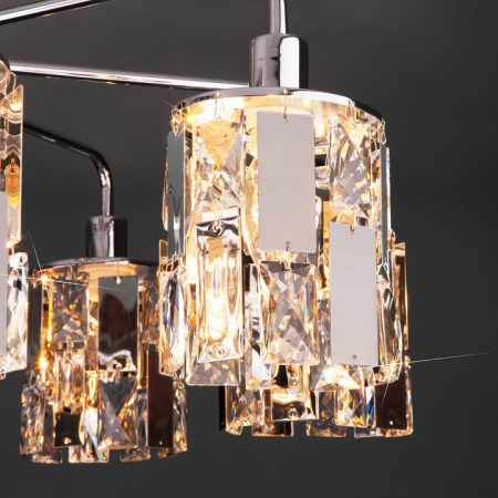 Потолочная люстра с хрусталем 10101/8 хром Eurosvet Scoppio